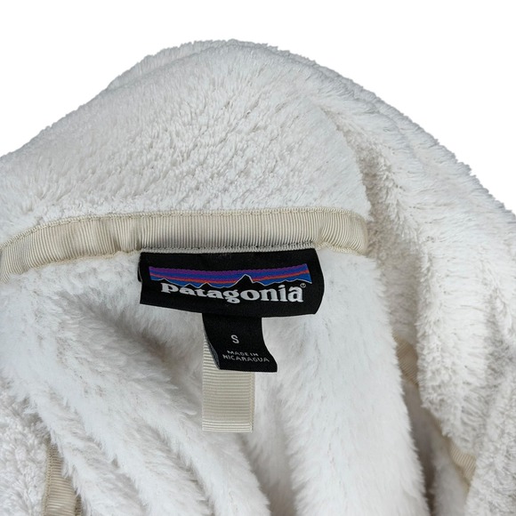 PATAGONIA Cream White Fleece Re-Tool Snap T Pullover Sweater Women's Size Small - Picture 4 of 5